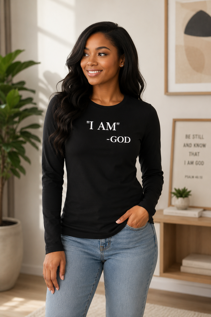 I AM - Ladies' Long Sleeve Shirt