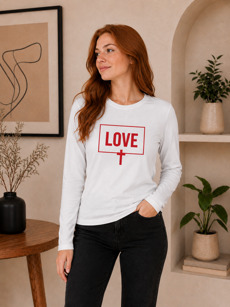 Love - Ladies' Long Sleeve Shirt