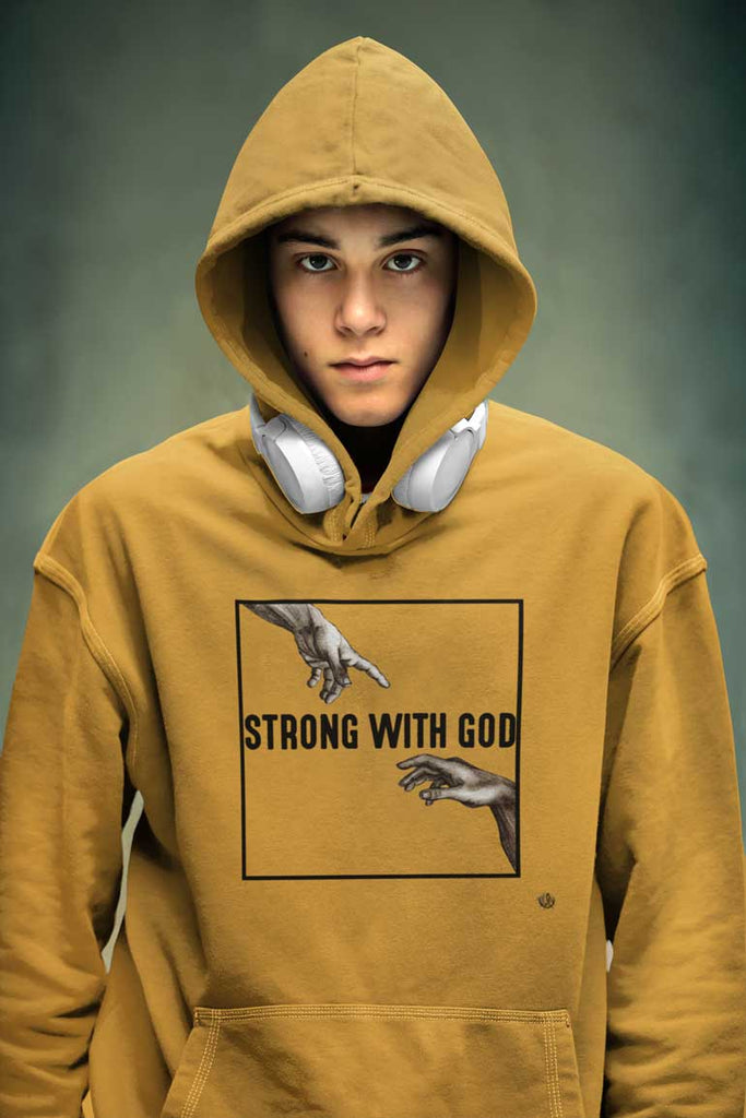 Strong With God -  Men's Pullover Hoodie