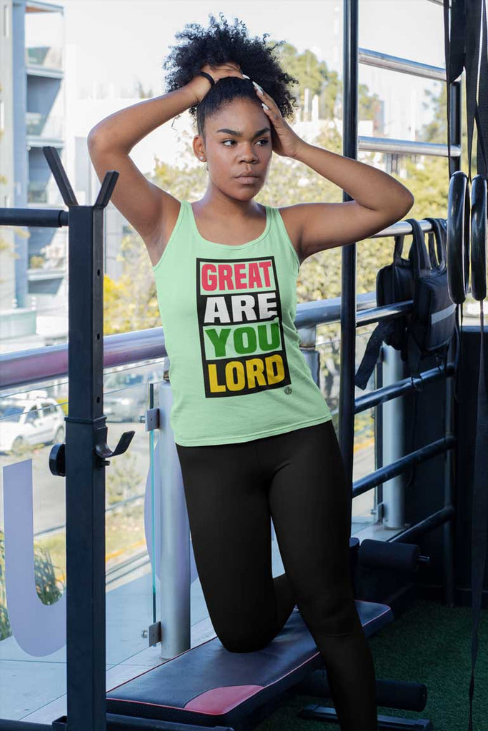 Great Are You Lord - Ladies Racerback Tank