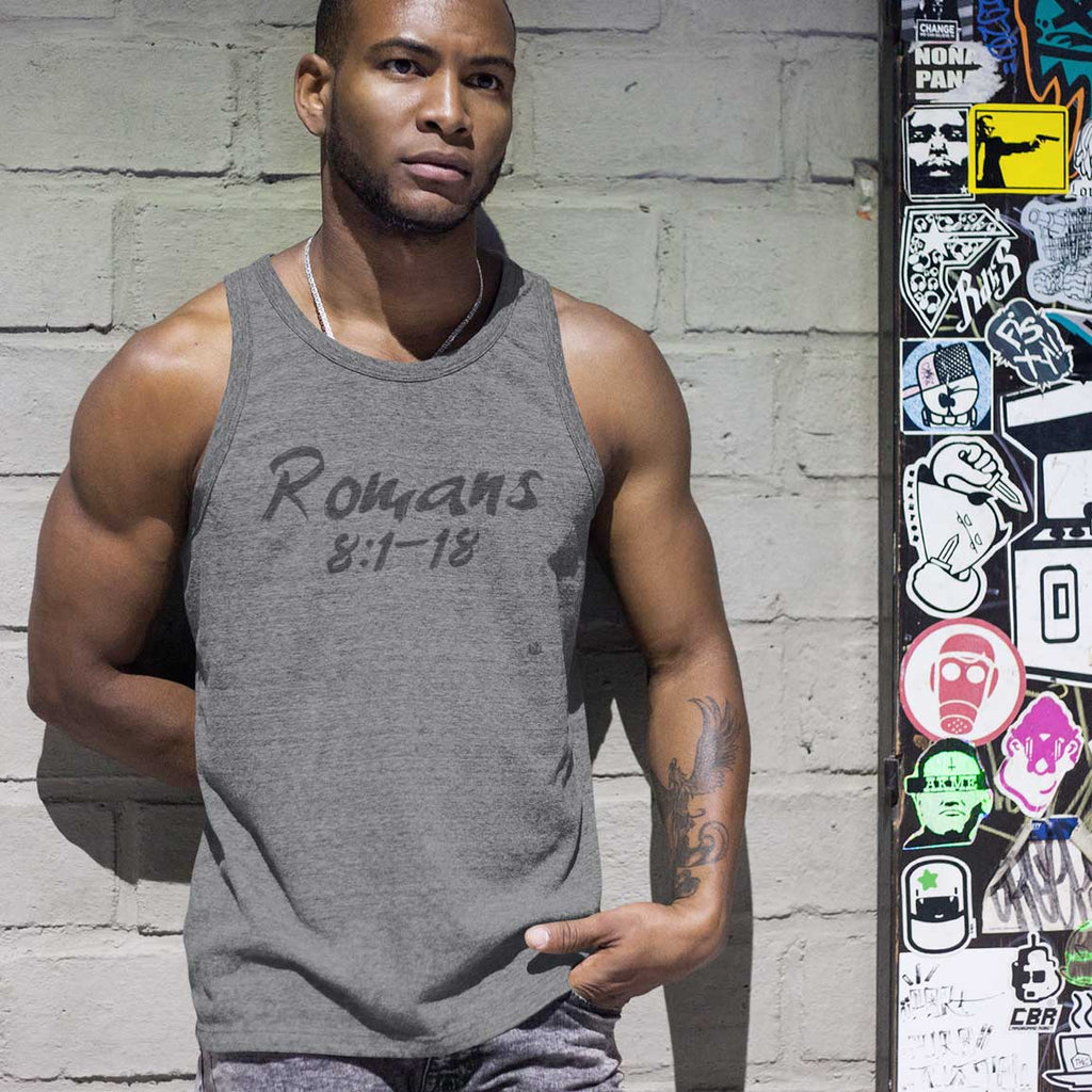 Romans 8:1-18 - Men's Unisex Tank