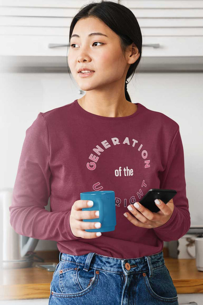 Generation of the Upright - Ladies Long Sleeve Shirt