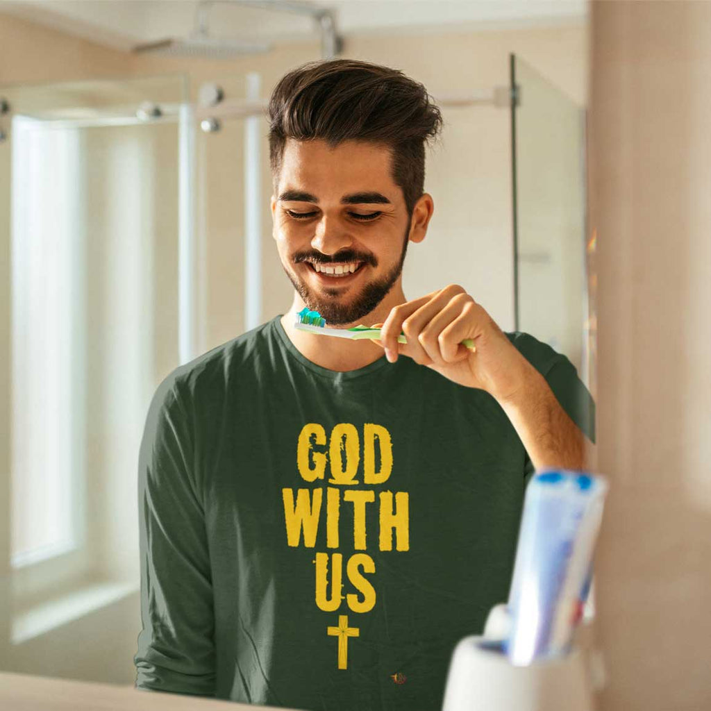 God With Us - Men's Long Sleeve Shirt