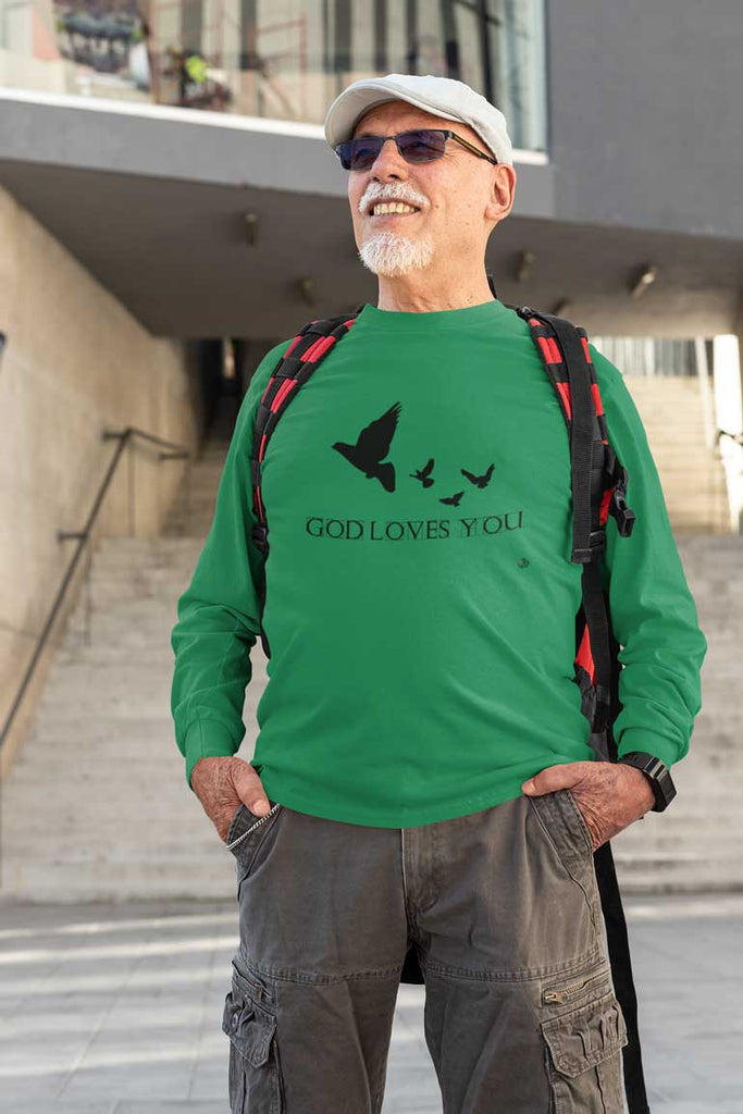 God Loves You -Men's Long Sleeve
