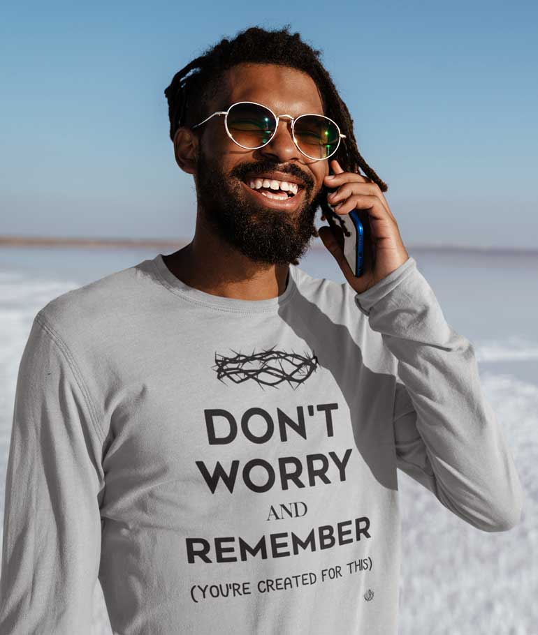 Don't Worry, Remember - Men's Long Sleeve Shirt