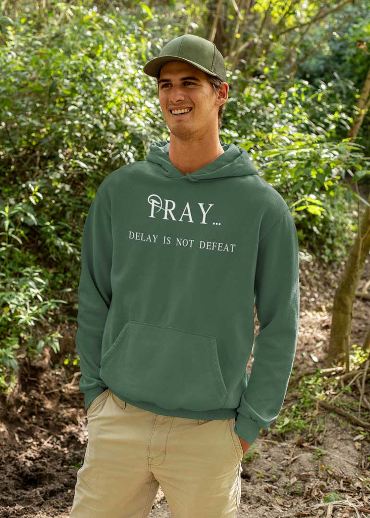 Pray Delay - Men's Pullover Hoodie