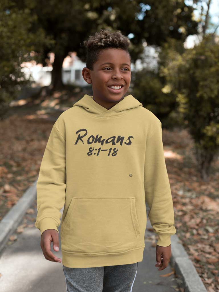 Romans 8:1-18 - Youth Pullover Hoodie