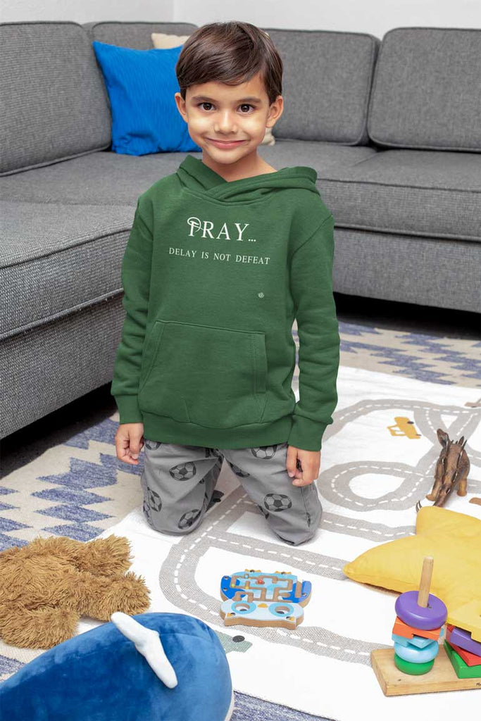 Pray Delay - Youth Pullover Hoodie