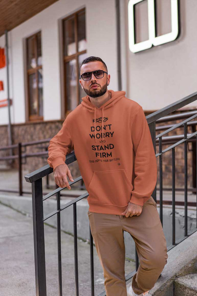 Don't Worry, Stand Firm - Men's Pullover Hoodie