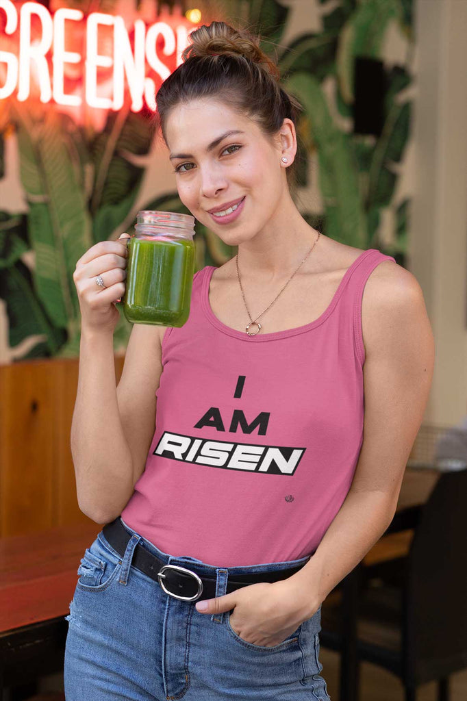 I am Risen -  Ladies Racerback Tank