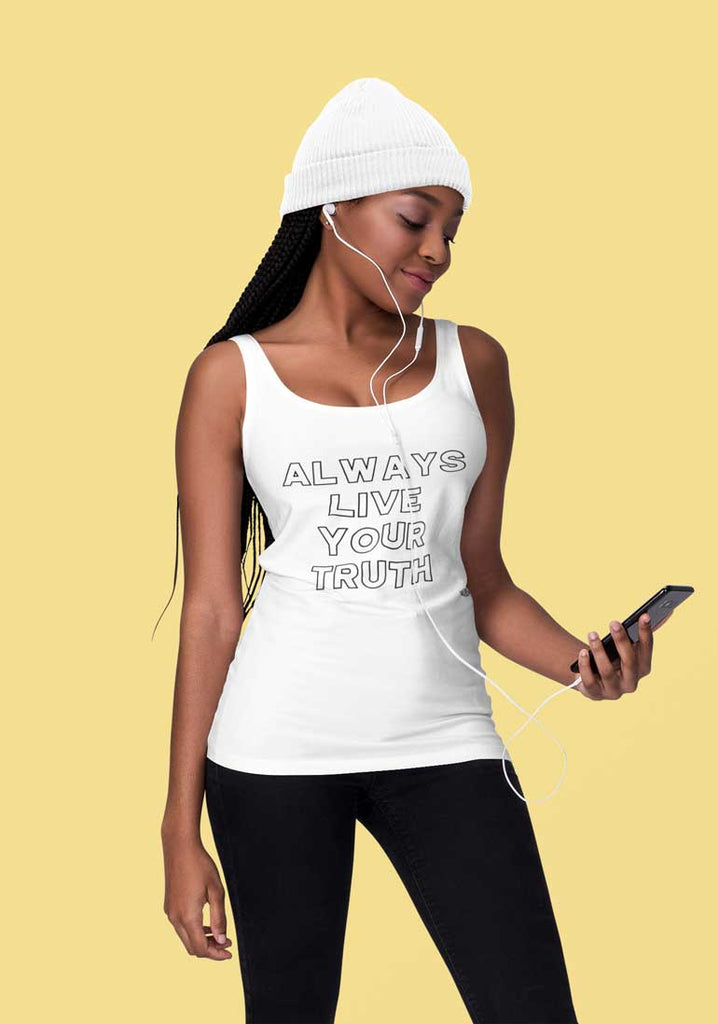 Always Live Your Truth - Ladies Racerback Tank